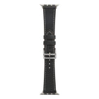 Single Lap Microfiber Leather Watch Band For Apple Watch Series