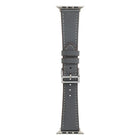Single Lap Microfiber Leather Watch Band For Apple Watch Series