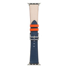Single Lap Microfiber Leather Watch Band For Apple Watch Series