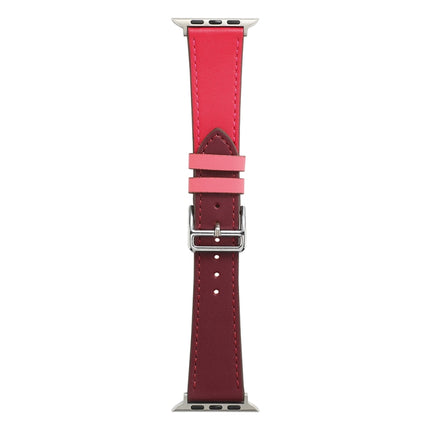 Single Lap Microfiber Leather Watch Band For Apple Watch Series
