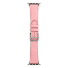 Single Lap Microfiber Leather Watch Band For Apple Watch Series