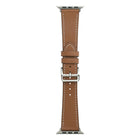 Single Lap Microfiber Leather Watch Band For Apple Watch Series