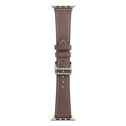 Single Lap Microfiber Leather Watch Band For Apple Watch Series