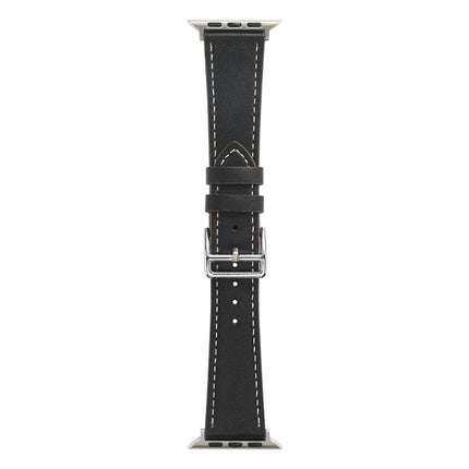 Single Lap Microfiber Leather Watch Band For Apple Watch Series