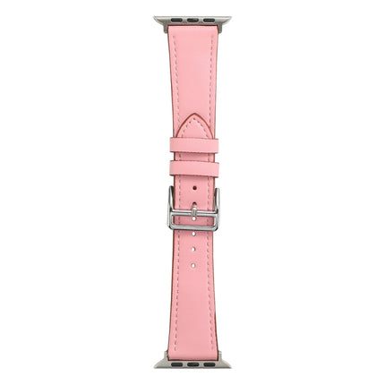 Single Lap Microfiber Leather Watch Band For Apple Watch Series