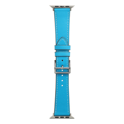 Single Lap Microfiber Leather Watch Band For Apple Watch Series