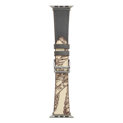 Single Lap Microfiber Leather Watch Band For Apple Watch Series