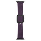 Black Square Buckle Silicone Watch Band For Apple Watch Series