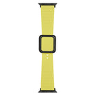 Black Square Buckle Silicone Watch Band For Apple Watch Series