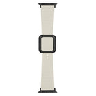 Black Square Buckle Silicone Watch Band For Apple Watch Series