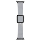 Black Square Buckle Silicone Watch Band For Apple Watch Series
