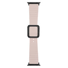 Black Square Buckle Silicone Watch Band For Apple Watch Series