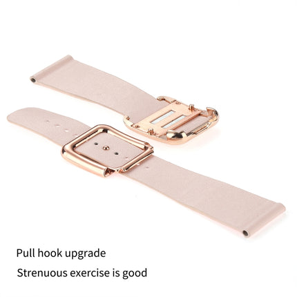 Black Square Buckle Silicone Watch Band For Apple Watch Series