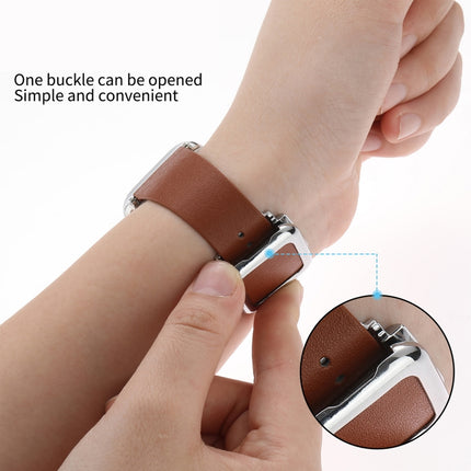 Black Square Buckle Silicone Watch Band For Apple Watch Series