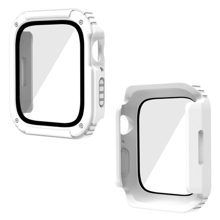 2 in 1 Screen Tempered Glass Film Protective Case, For Apple Watch Series 9 / 8 / 7 45mm, For Apple Watch Series 9 / 8 / 7 41mm, For Apple Watch Series 6 / 5 / 4 / SE 44mm, For Apple Watch Series 6 / 5 / 4 / SE 40mm, For Apple Watch Series 3 & 2 & 1 42... - DealBuddy