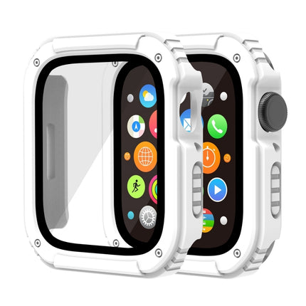 2 in 1 Screen Tempered Glass Film Protective Case, For Apple Watch Series 9 / 8 / 7 45mm, For Apple Watch Series 9 / 8 / 7 41mm, For Apple Watch Series 6 / 5 / 4 / SE 44mm, For Apple Watch Series 6 / 5 / 4 / SE 40mm, For Apple Watch Series 3 & 2 & 1 42... - DealBuddy