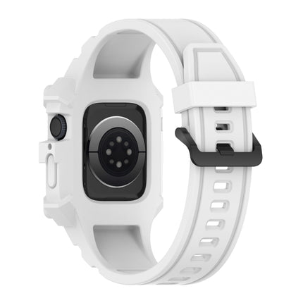 Integrated Silicone Watch Band For Apple Watch Series, 7 45mm / 6&SE&5&4 44mm / 3&2&1 42mm, 7 41mm / 6&SE&5&4 40mm / 3&2&1 38mm - DealBuddy