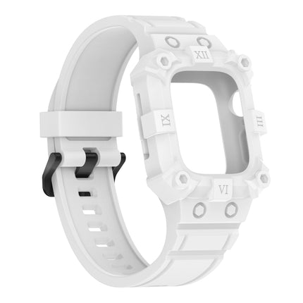 Integrated Silicone Watch Band For Apple Watch Series, 7 45mm / 6&SE&5&4 44mm / 3&2&1 42mm, 7 41mm / 6&SE&5&4 40mm / 3&2&1 38mm - DealBuddy