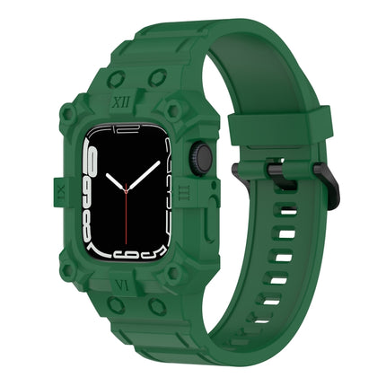 Integrated Silicone Watch Band For Apple Watch Series, 7 45mm / 6&SE&5&4 44mm / 3&2&1 42mm, 7 41mm / 6&SE&5&4 40mm / 3&2&1 38mm - DealBuddy