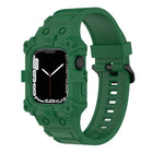 Integrated Silicone Watch Band For Apple Watch Series, 7 45mm / 6&SE&5&4 44mm / 3&2&1 42mm, 7 41mm / 6&SE&5&4 40mm / 3&2&1 38mm - DealBuddy