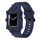Integrated Silicone Watch Band For Apple Watch Series, 7 45mm / 6&SE&5&4 44mm / 3&2&1 42mm, 7 41mm / 6&SE&5&4 40mm / 3&2&1 38mm - DealBuddy