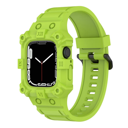 Integrated Silicone Watch Band For Apple Watch Series, 7 45mm / 6&SE&5&4 44mm / 3&2&1 42mm, 7 41mm / 6&SE&5&4 40mm / 3&2&1 38mm - DealBuddy