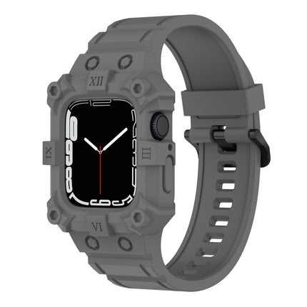 Integrated Silicone Watch Band For Apple Watch Series, 7 45mm / 6&SE&5&4 44mm / 3&2&1 42mm, 7 41mm / 6&SE&5&4 40mm / 3&2&1 38mm - DealBuddy