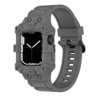 Integrated Silicone Watch Band For Apple Watch Series, 7 45mm / 6&SE&5&4 44mm / 3&2&1 42mm, 7 41mm / 6&SE&5&4 40mm / 3&2&1 38mm - DealBuddy