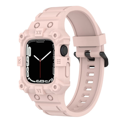 Integrated Silicone Watch Band For Apple Watch Series, 7 45mm / 6&SE&5&4 44mm / 3&2&1 42mm, 7 41mm / 6&SE&5&4 40mm / 3&2&1 38mm - DealBuddy