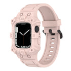 Integrated Silicone Watch Band For Apple Watch Series, 7 45mm / 6&SE&5&4 44mm / 3&2&1 42mm, 7 41mm / 6&SE&5&4 40mm / 3&2&1 38mm - DealBuddy