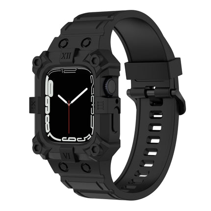 Integrated Silicone Watch Band For Apple Watch Series, 7 45mm / 6&SE&5&4 44mm / 3&2&1 42mm, 7 41mm / 6&SE&5&4 40mm / 3&2&1 38mm - DealBuddy