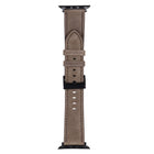 Litchi Texture Leather Watch Band For Apple Watch Series
