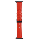 Litchi Texture Leather Watch Band For Apple Watch Series, 7 45mm / 6&SE&5&4 44mm / 3&2&1 42mm, 7 41mm / 6&SE&5&4 40mm / 3&2&1 38mm - DealBuddy