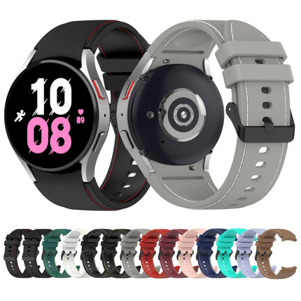 Leather Texture Silicone Watch Band, For Samsung Galaxy Watch5 / Watch5 Pro /  Watch4 - DealBuddy