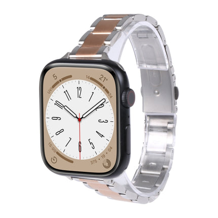 Three Beads Metal Watch Band For Apple Watch Series, 7 45mm / 6&SE&5&4 44mm / 3&2&1 42mm, 7 41mm / 6&SE&5&4 40mm / 3&2&1 38mm - DealBuddy