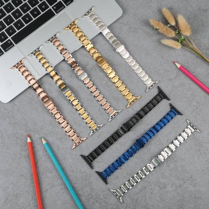 Three Beads Metal Watch Band For Apple Watch Series, 7 45mm / 6&SE&5&4 44mm / 3&2&1 42mm, 7 41mm / 6&SE&5&4 40mm / 3&2&1 38mm - DealBuddy