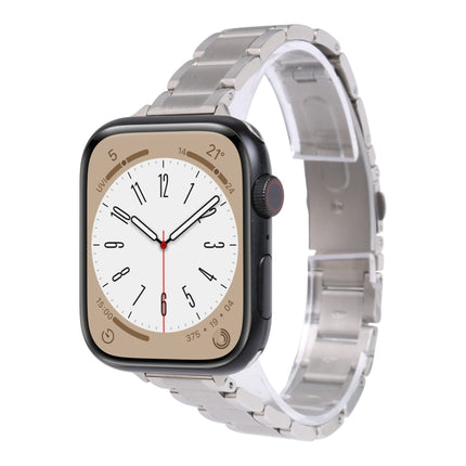 Three Beads Metal Watch Band For Apple Watch Series, 7 45mm / 6&SE&5&4 44mm / 3&2&1 42mm, 7 41mm / 6&SE&5&4 40mm / 3&2&1 38mm - DealBuddy