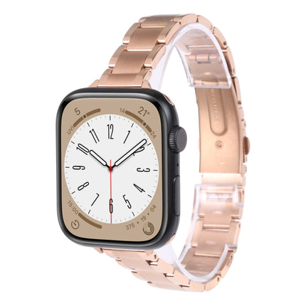 Three Beads Metal Watch Band For Apple Watch Series, 7 45mm / 6&SE&5&4 44mm / 3&2&1 42mm, 7 41mm / 6&SE&5&4 40mm / 3&2&1 38mm - DealBuddy