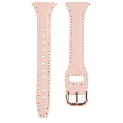 22mm Reverse Buckle Genuine Leather Watch Band