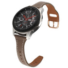 22mm Reverse Buckle Genuine Leather Watch Band, For Samsung Galaxy Watch3 / Huawei Watch GT3 Pro - DealBuddy