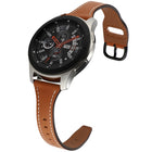 22mm Reverse Buckle Genuine Leather Watch Band, For Samsung Galaxy Watch3 / Huawei Watch GT3 Pro - DealBuddy