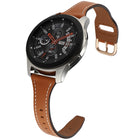 22mm Reverse Buckle Genuine Leather Watch Band, For Samsung Galaxy Watch3 / Huawei Watch GT3 Pro - DealBuddy