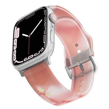 Frosted Translucent Silicone Watch Band For Apple Watch Series, 7 45mm / 6&SE&5&4 44mm / 3&2&1 42mm, 7 41mm / 6&SE&5&4 40mm / 3&2&1 38mm - DealBuddy