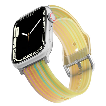 Frosted Translucent Silicone Watch Band For Apple Watch Series, 7 45mm / 6&SE&5&4 44mm / 3&2&1 42mm, 7 41mm / 6&SE&5&4 40mm / 3&2&1 38mm - DealBuddy