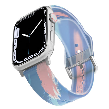 Frosted Translucent Silicone Watch Band For Apple Watch Series, 7 45mm / 6&SE&5&4 44mm / 3&2&1 42mm, 7 41mm / 6&SE&5&4 40mm / 3&2&1 38mm - DealBuddy