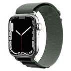 For Apple Watch Series 8&7 45mm / SE 2&6&SE&5&4 44mm / 3&2&1 42mm / Black+green