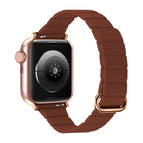 For Apple Watch Series 8&7 41mm / SE 2&6&SE&5&4 40mm / 2# Saddle Brown