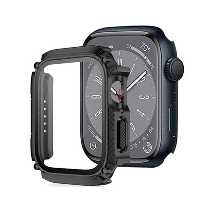 Screen Tempered Glass Film Armor Waterproof Watch Case, For Apple Watch Series 9 / 8 / 7 45mm, For Apple Watch Series 9 / 8 / 7 41mm - DealBuddy