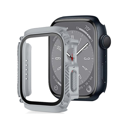 Screen Tempered Glass Film Armor Waterproof Watch Case, For Apple Watch Series 9 / 8 / 7 45mm, For Apple Watch Series 9 / 8 / 7 41mm - DealBuddy
