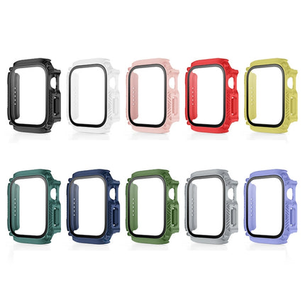 Screen Tempered Glass Film Armor Waterproof Watch Case, For Apple Watch Series 9 / 8 / 7 45mm, For Apple Watch Series 9 / 8 / 7 41mm - DealBuddy